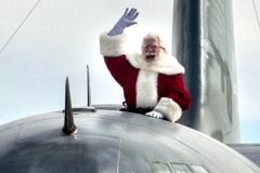 Santa atop Marine C130 delivering 100,000 toys to Hurrican Matthew victims