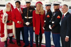 Erik Estrada, Laura McKenzie, Lt. Gen. Pete Osman for Toys for Tots